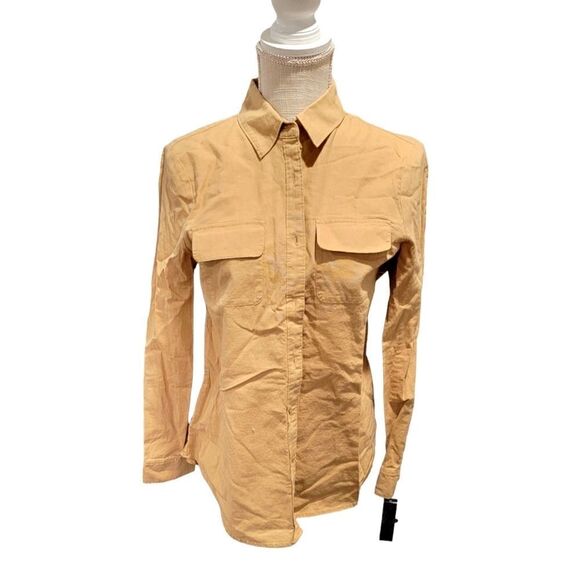 New IMNYC Tan Button Down S - Picture 1 of 5